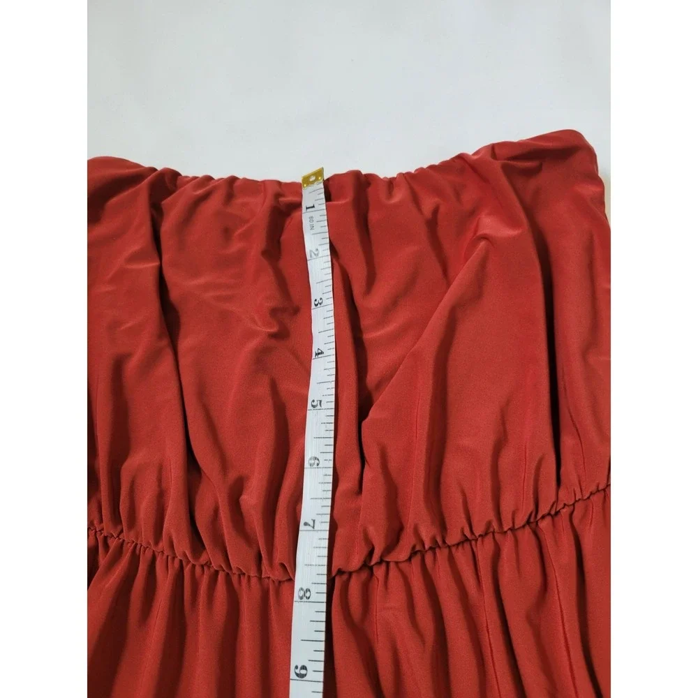 Nasty Gal Jumpsuit Romper Women Strapless Wide Leg Boho Festive Y2k Sz 4 - Picture 6 of 8